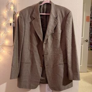 Valentino Vintage Silk Virgin Wool Blazer | Made in Italy | Neiman Marcus